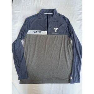 Yale Bulldogs Lacrosse - Men's - 1/4 Zip Pullover - M Colosseum NWOT